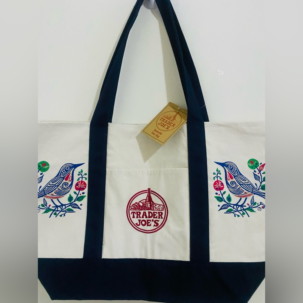 Trader Joe's Reusable Canvas Tote Bag - Picture 4 of 10